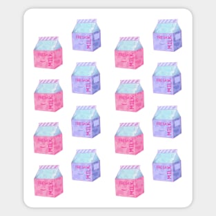 Fresh milk pattern Sticker